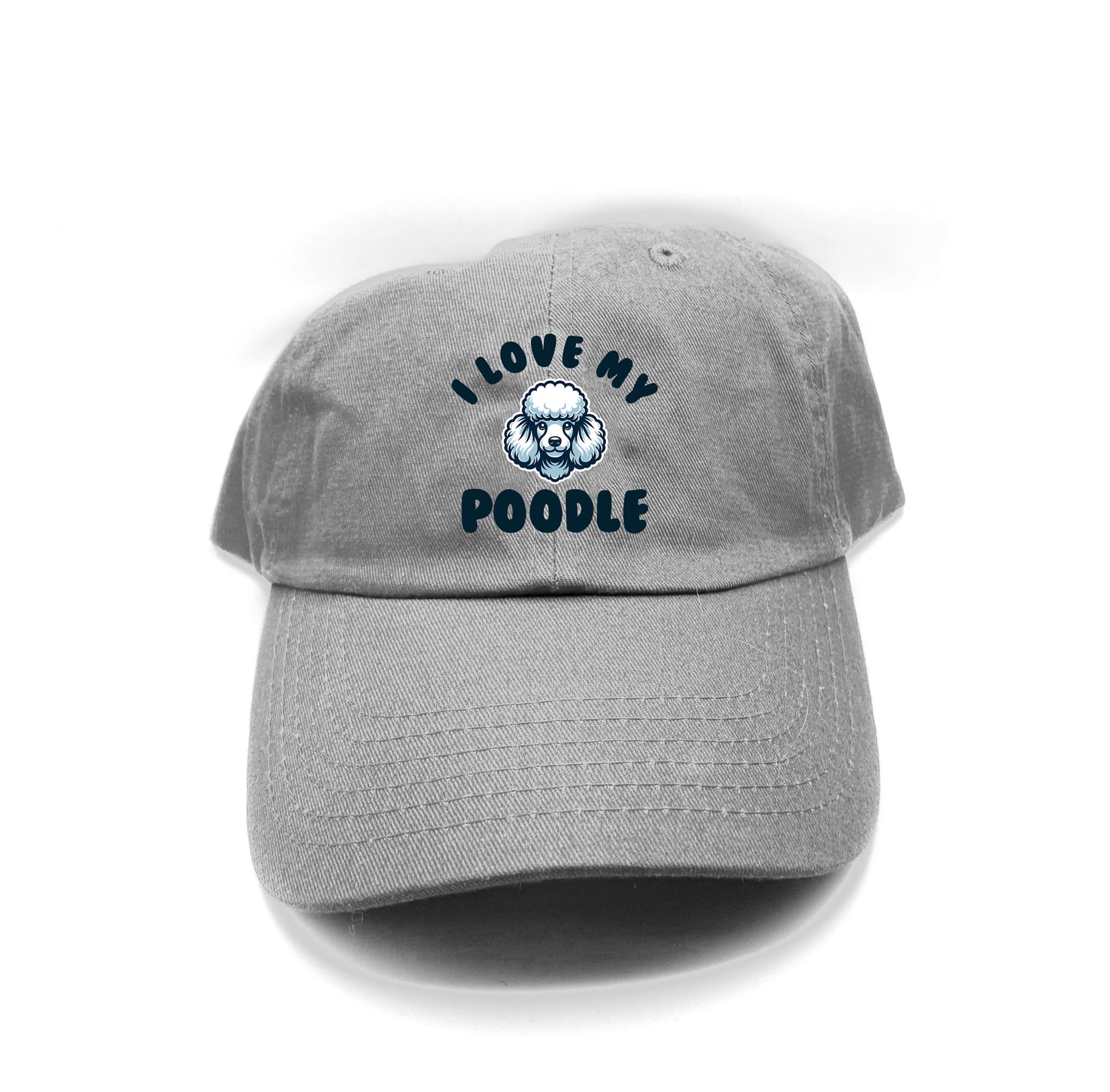 I Love My Poodle Dad Hat