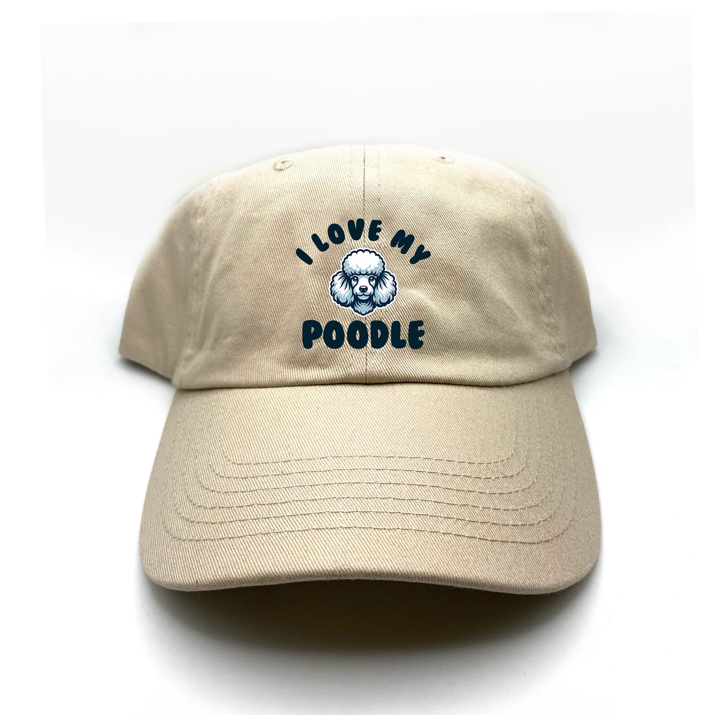 I Love My Poodle Dad Hat