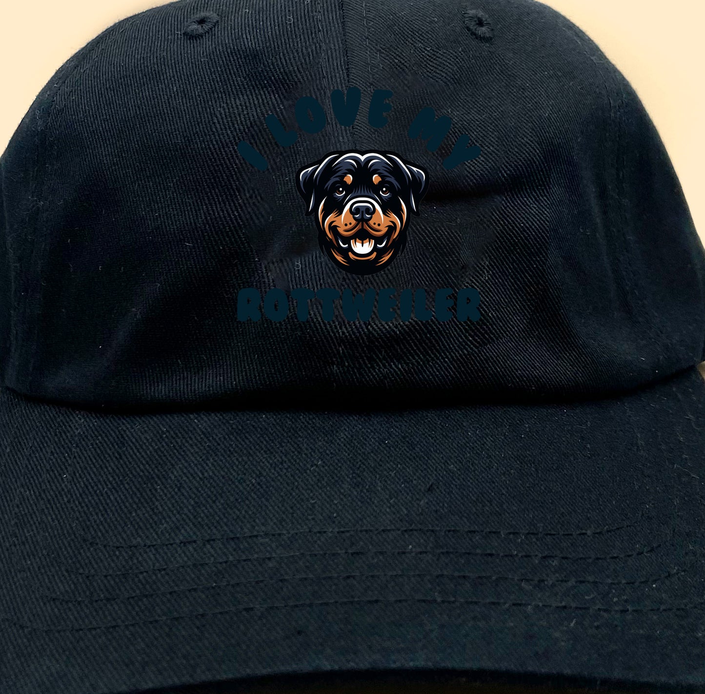 I Love My Rottweiler Dad Hat