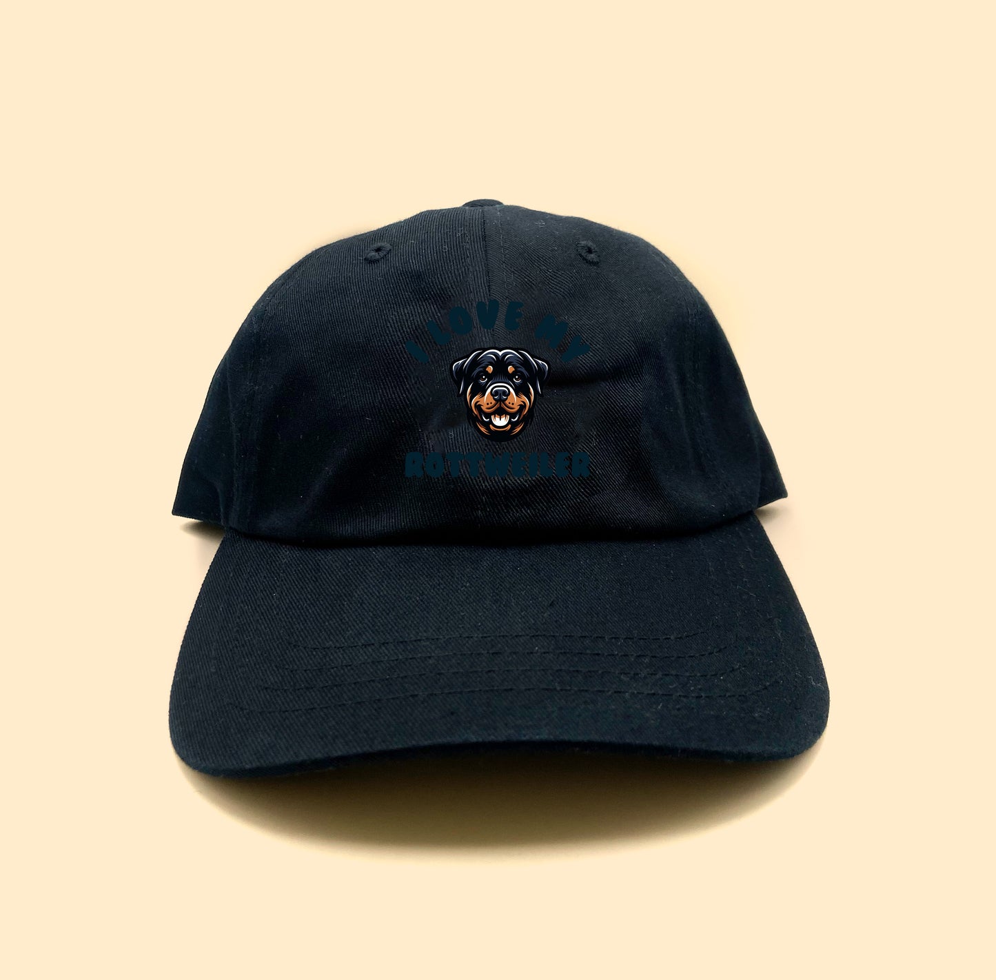 I Love My Rottweiler Dad Hat