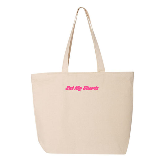 Eat My Shorts Pink Tote Bag