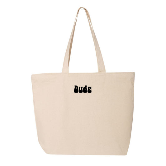 Dude Black Tote Bag