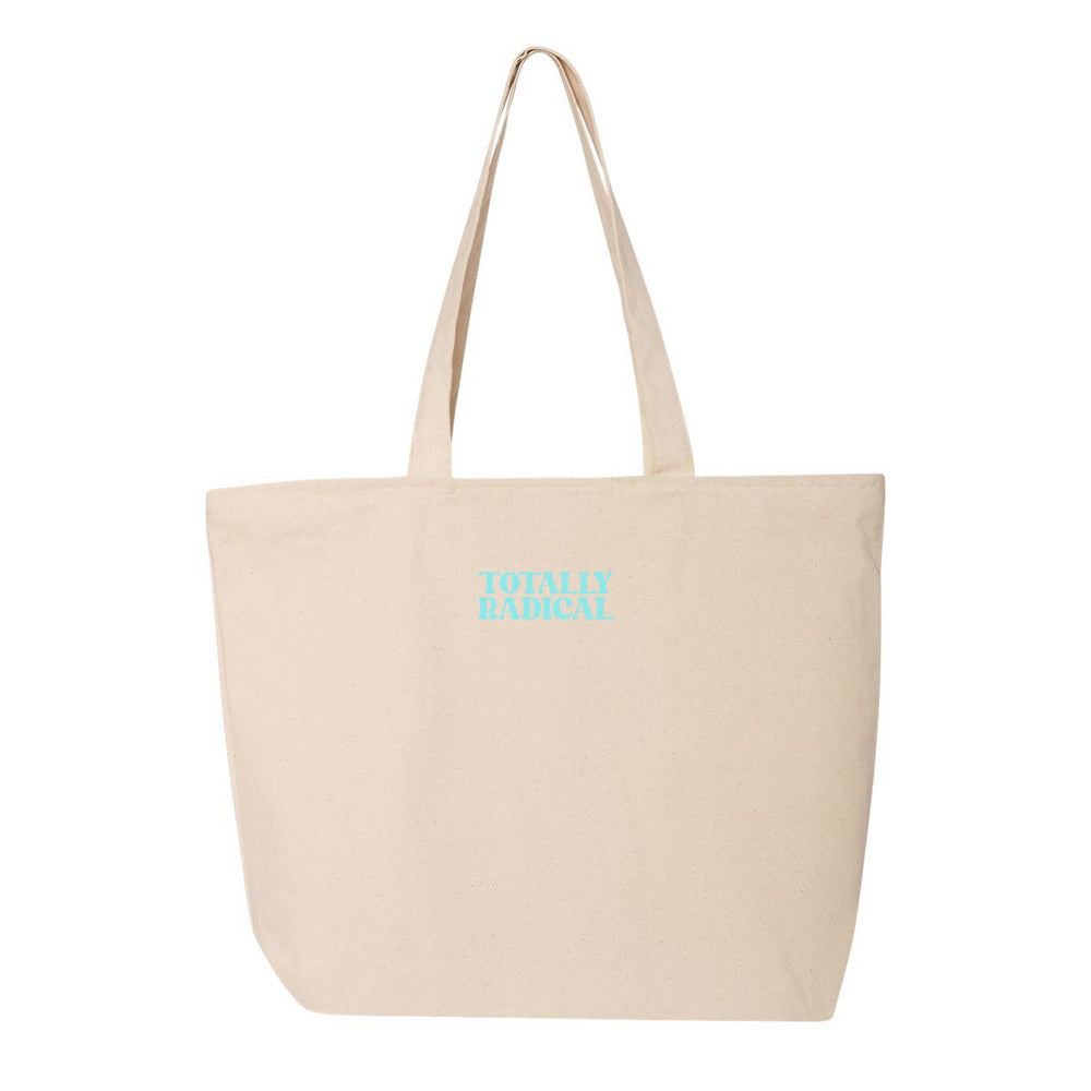 Totally Radical Sky Blue Tote Bag