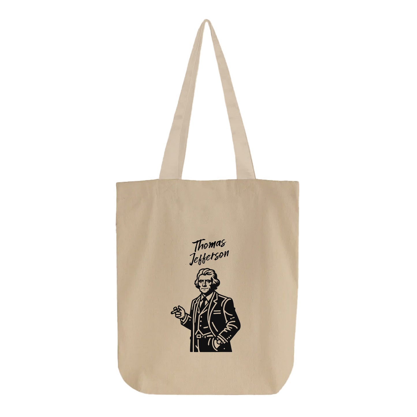 thomas jefferson gangster tote bag