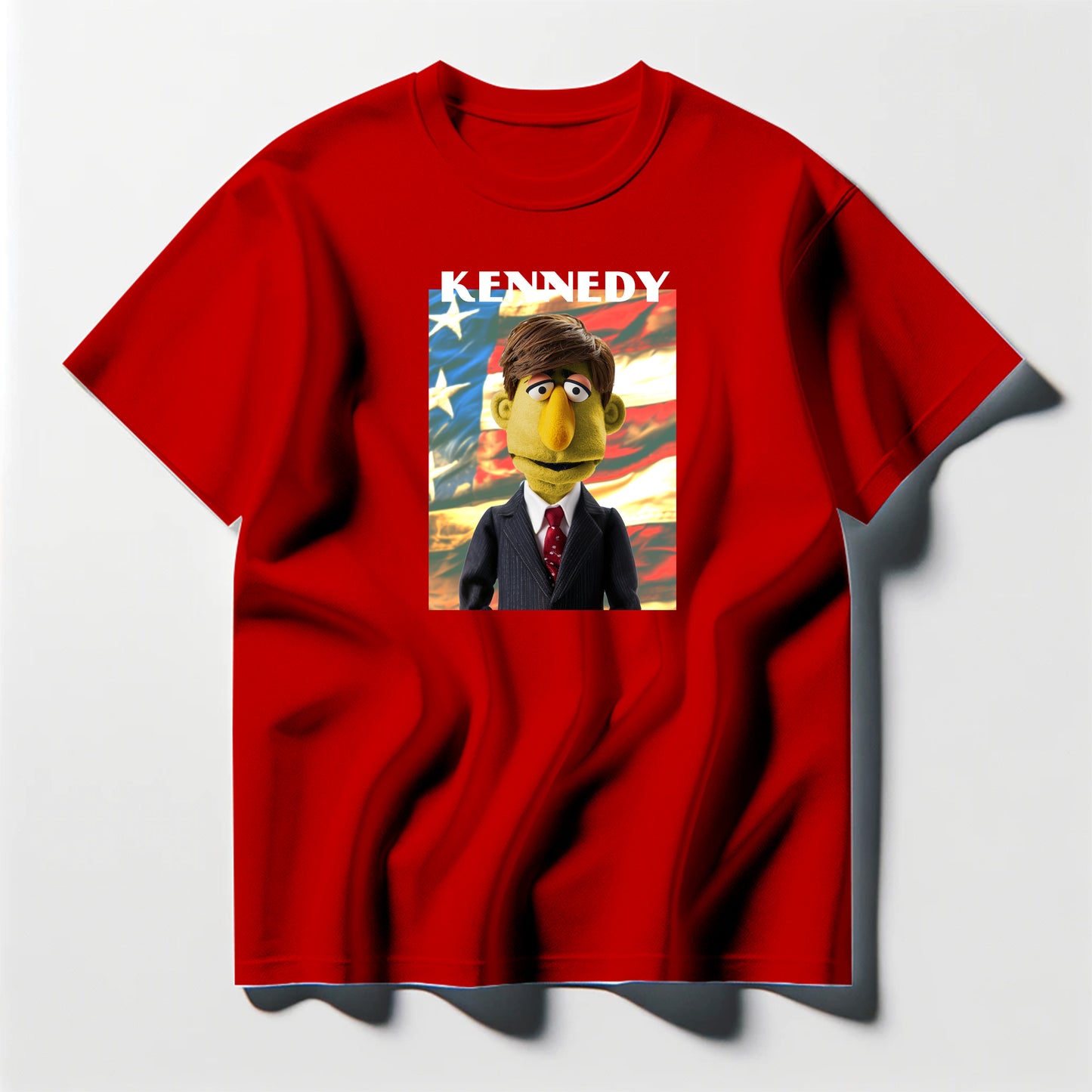 kennedy muppet flag tee shirt