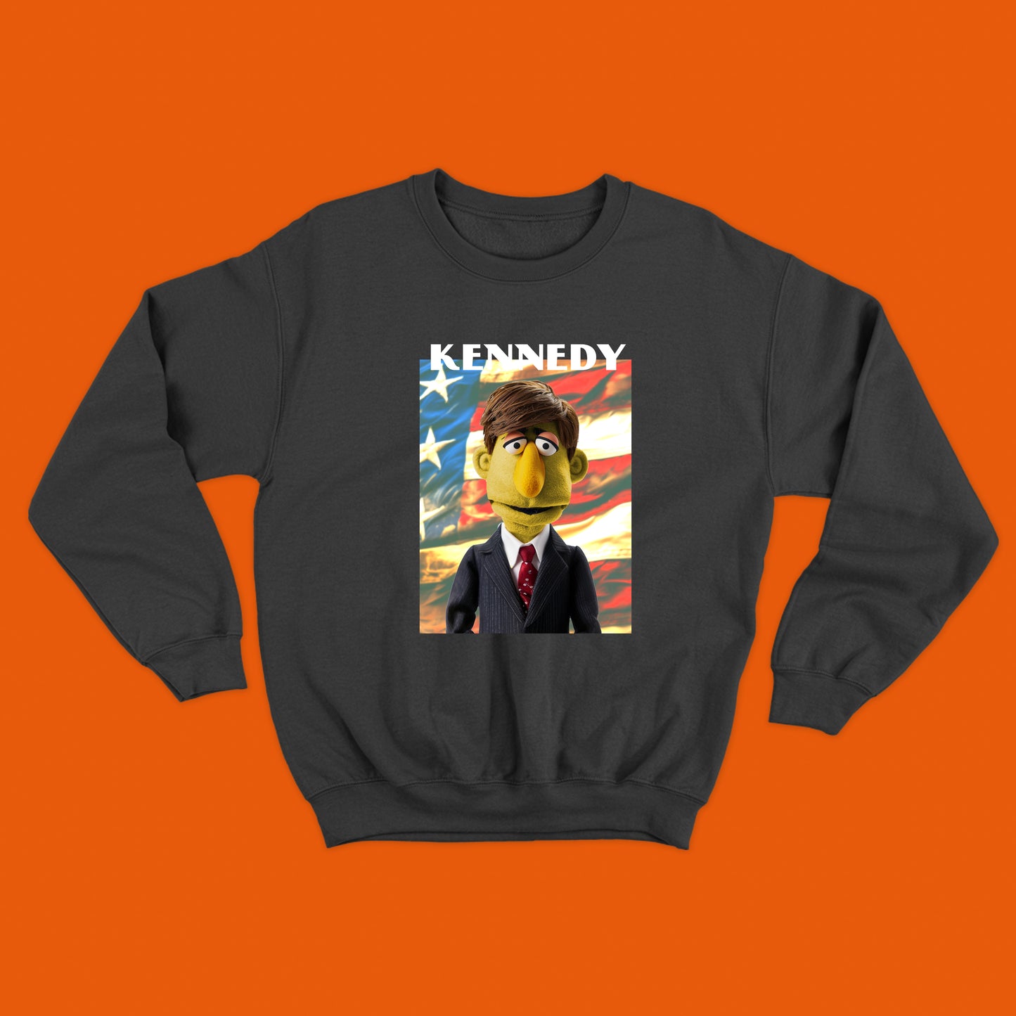 kennedy muppet flag sweatshirt