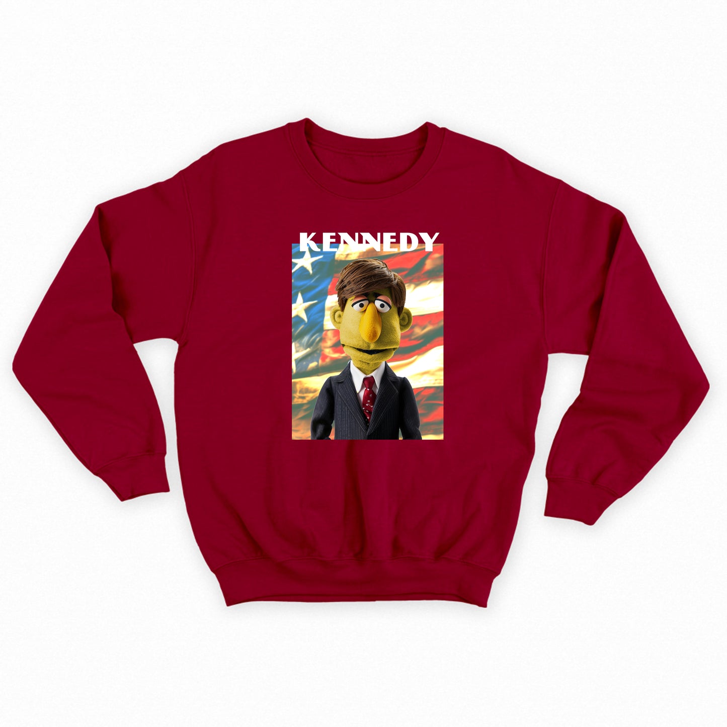 kennedy muppet flag sweatshirt