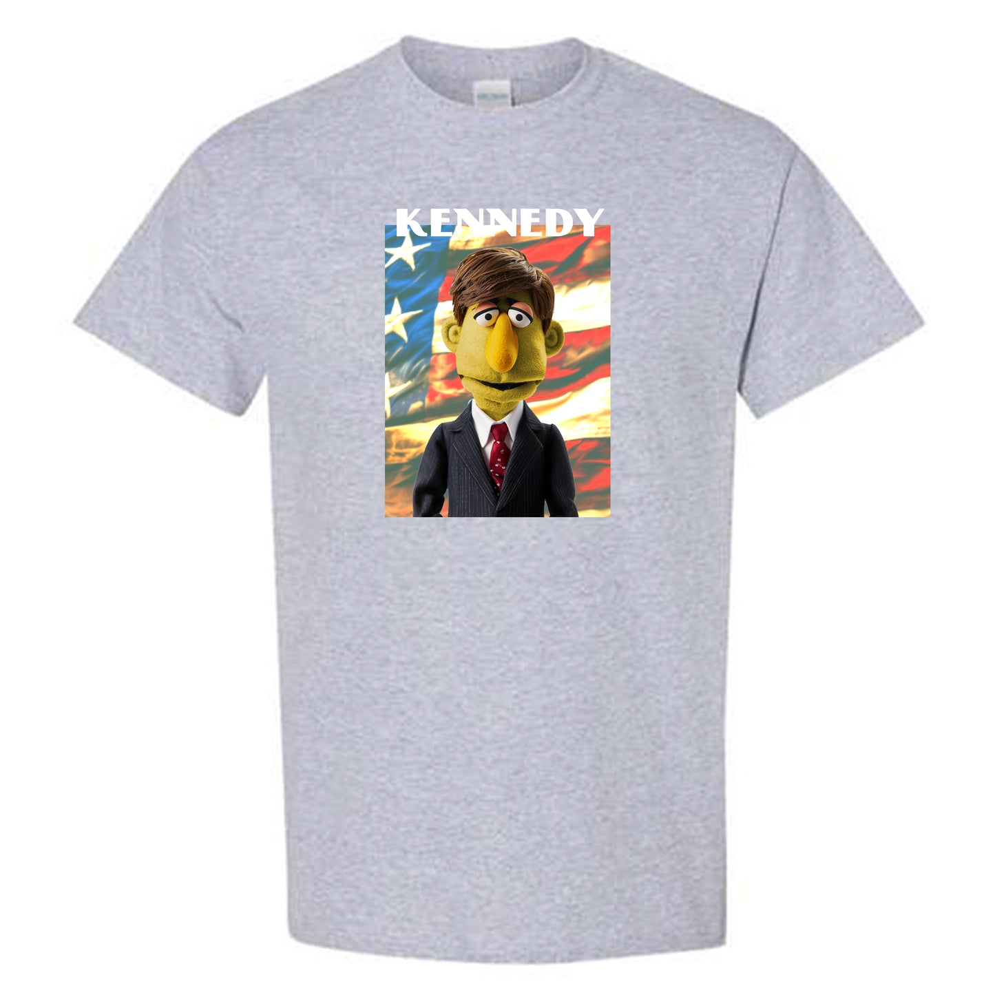 kennedy muppet flag tee shirt