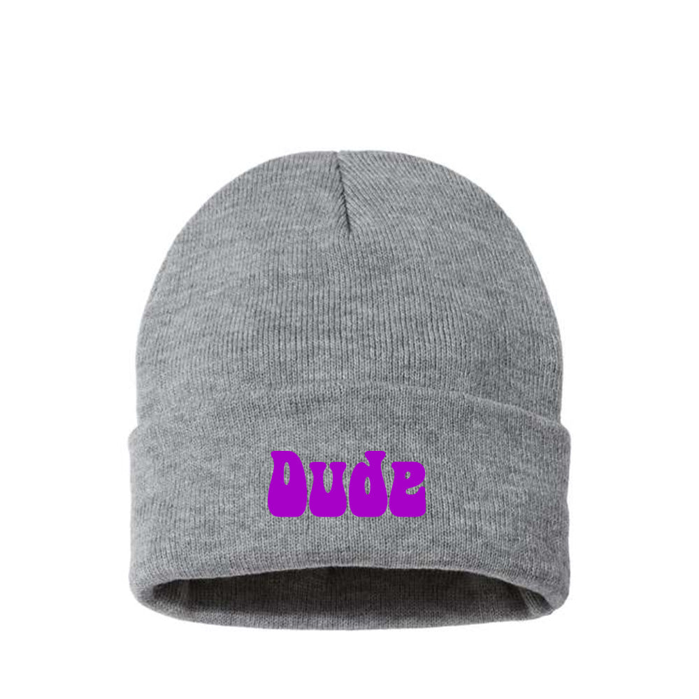Dude Purple Beanie