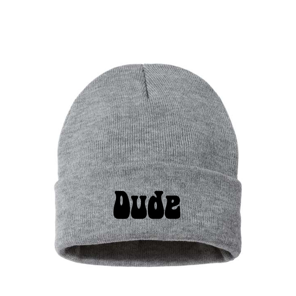 Dude Black Beanie