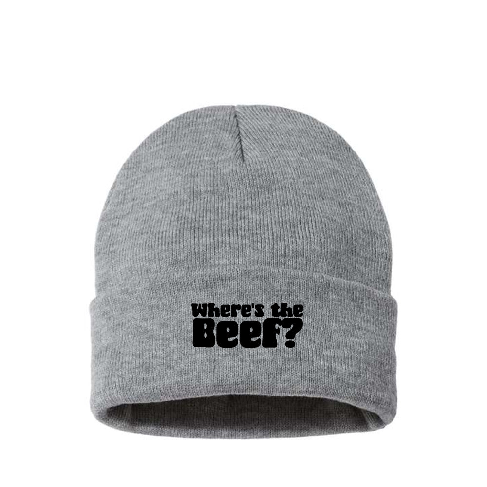 Where's the Beef? Black Beanie