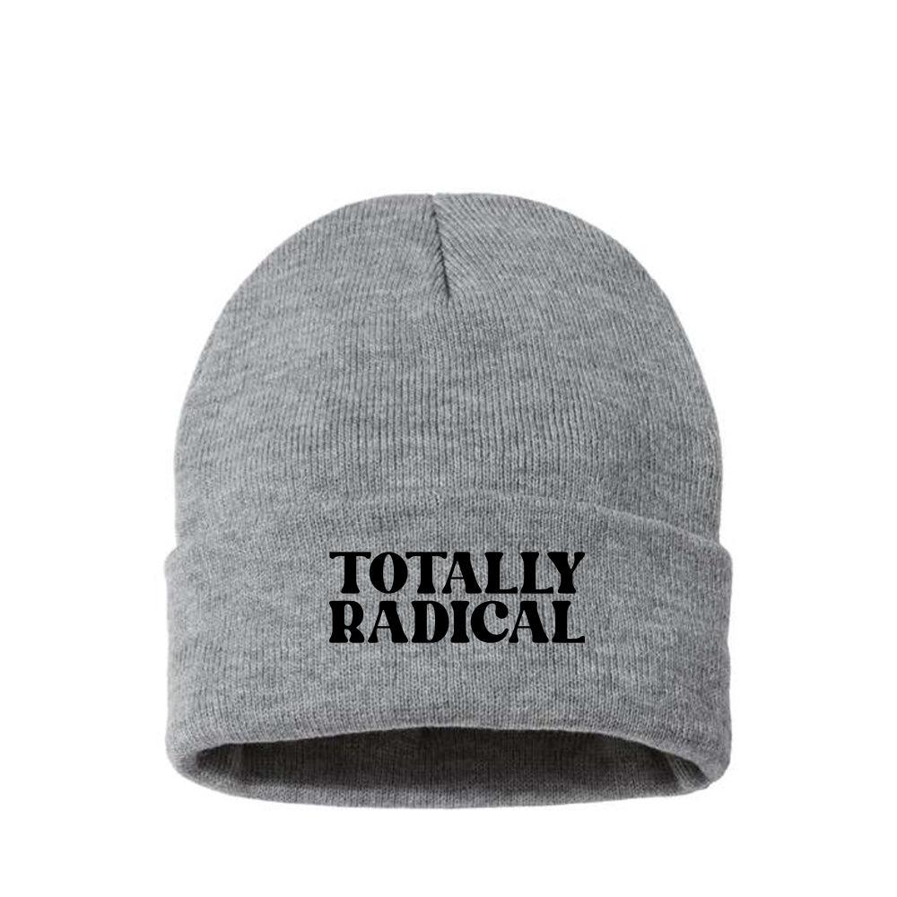 Totally Radical Black Beanie