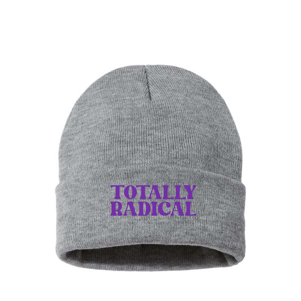 Totally Radical Purple Beanie