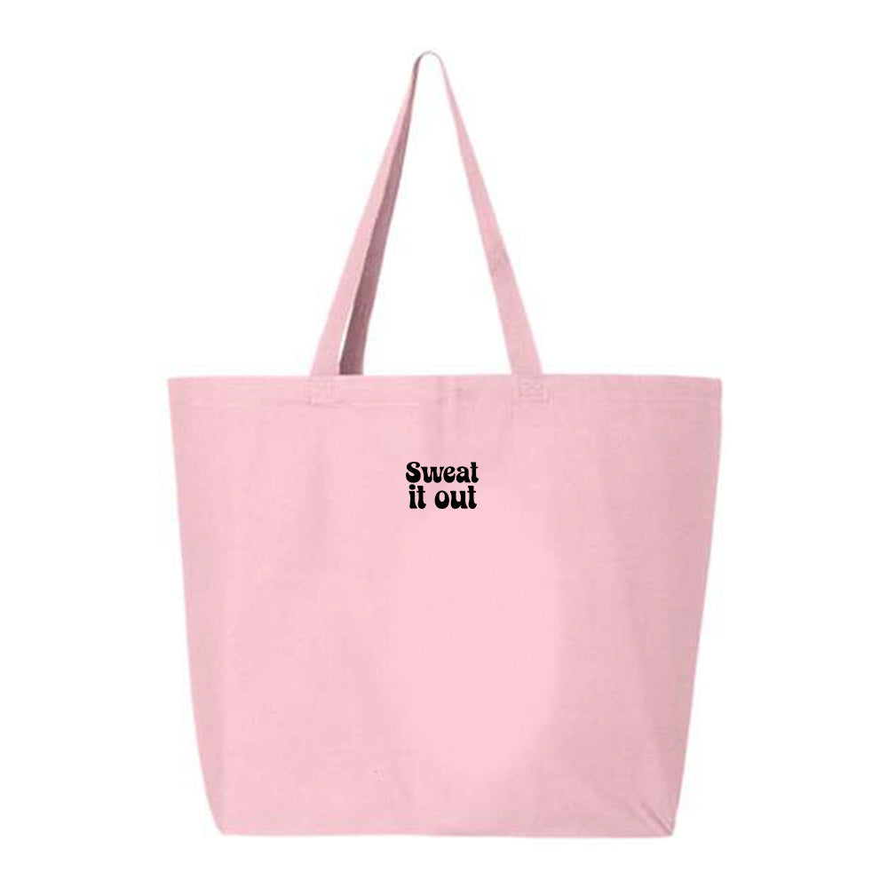 Sweat It Out Black Tote Bag