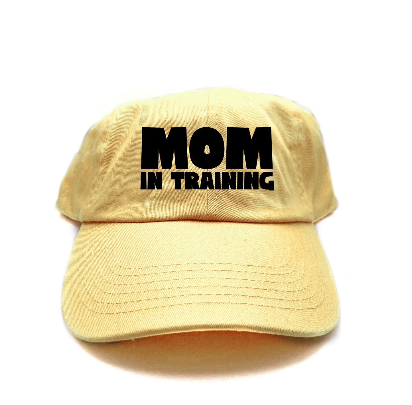 mom in training black dad hat