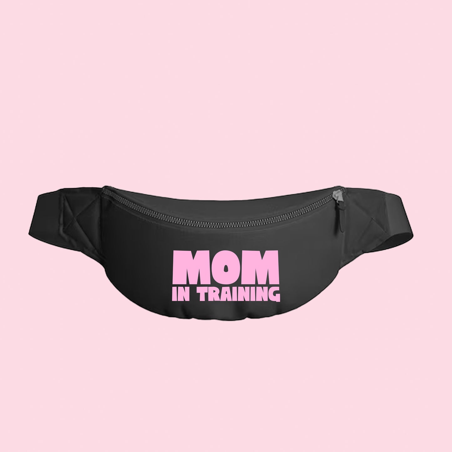 mom in training light pink fanny pack