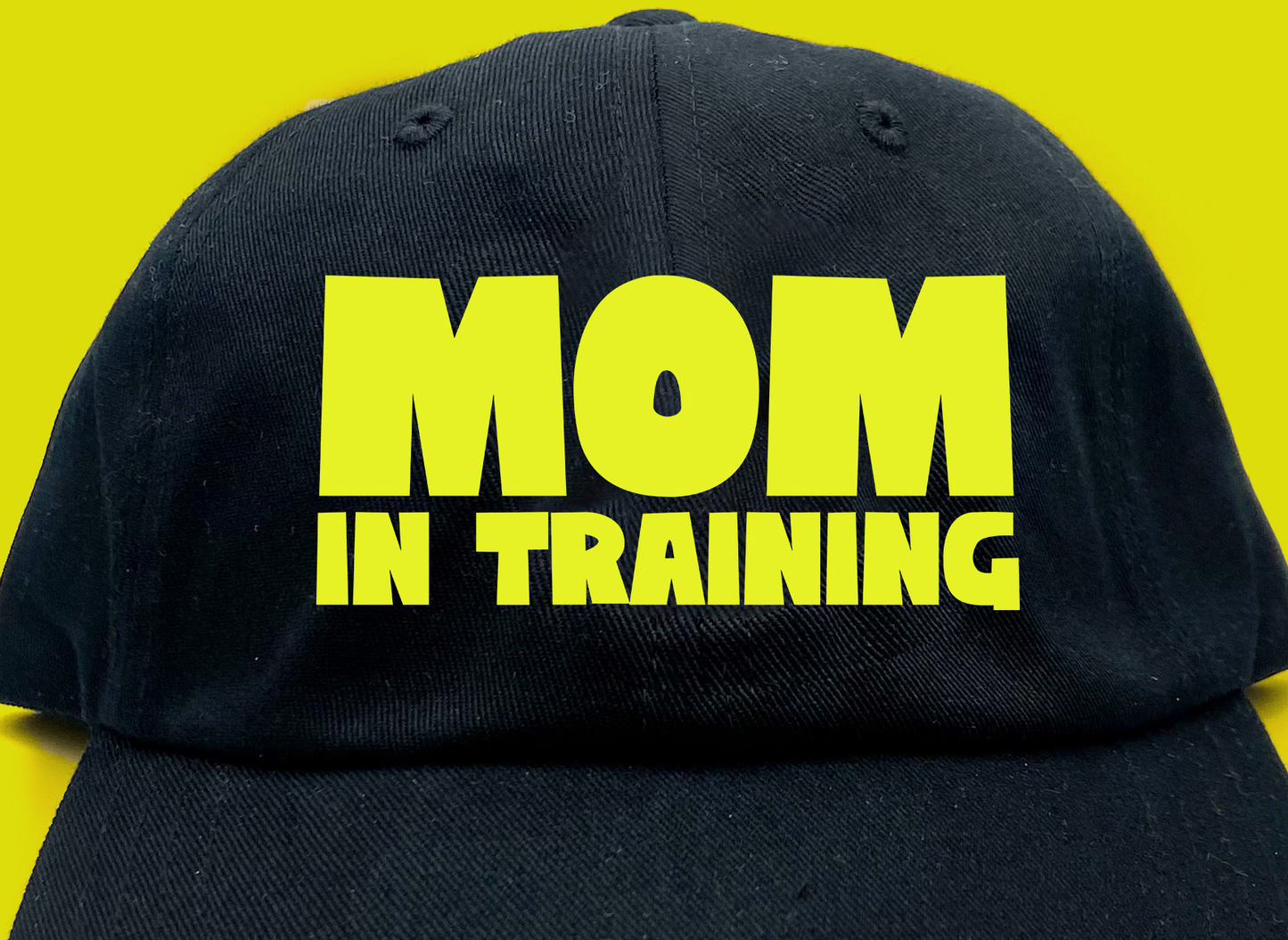 mom in training mint green dad hat