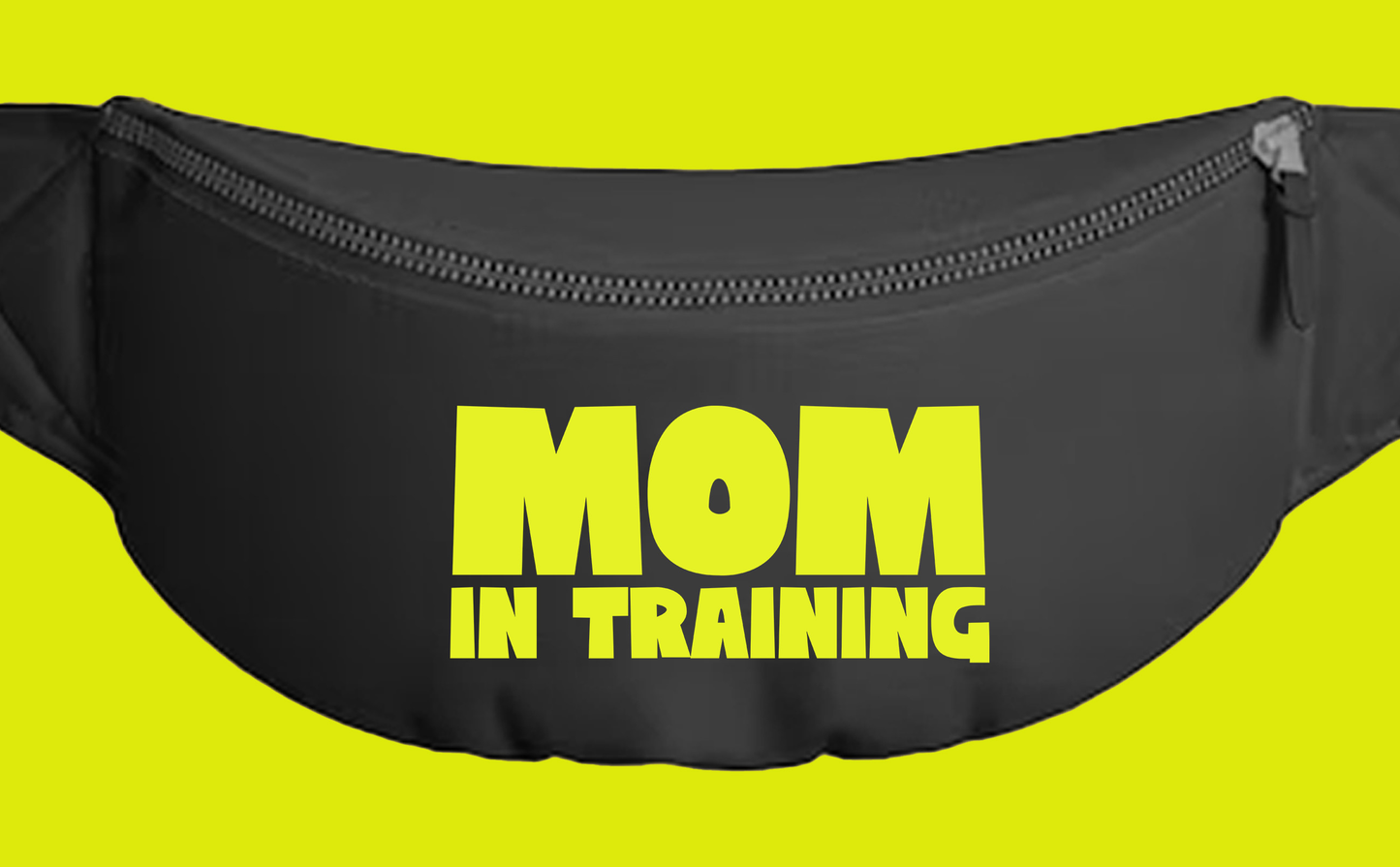 mom in training mint green fanny pack