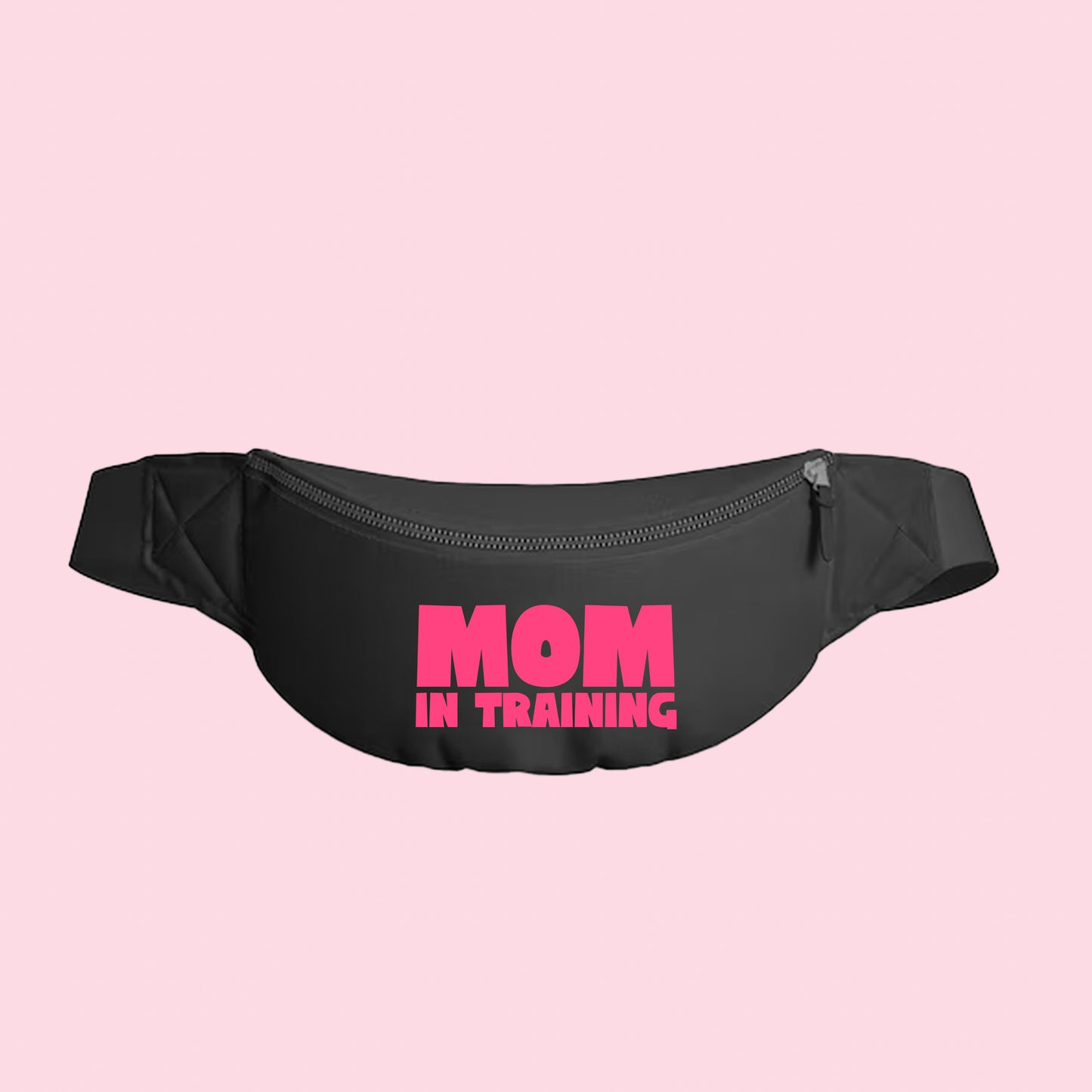 mom in training pink fanny pack