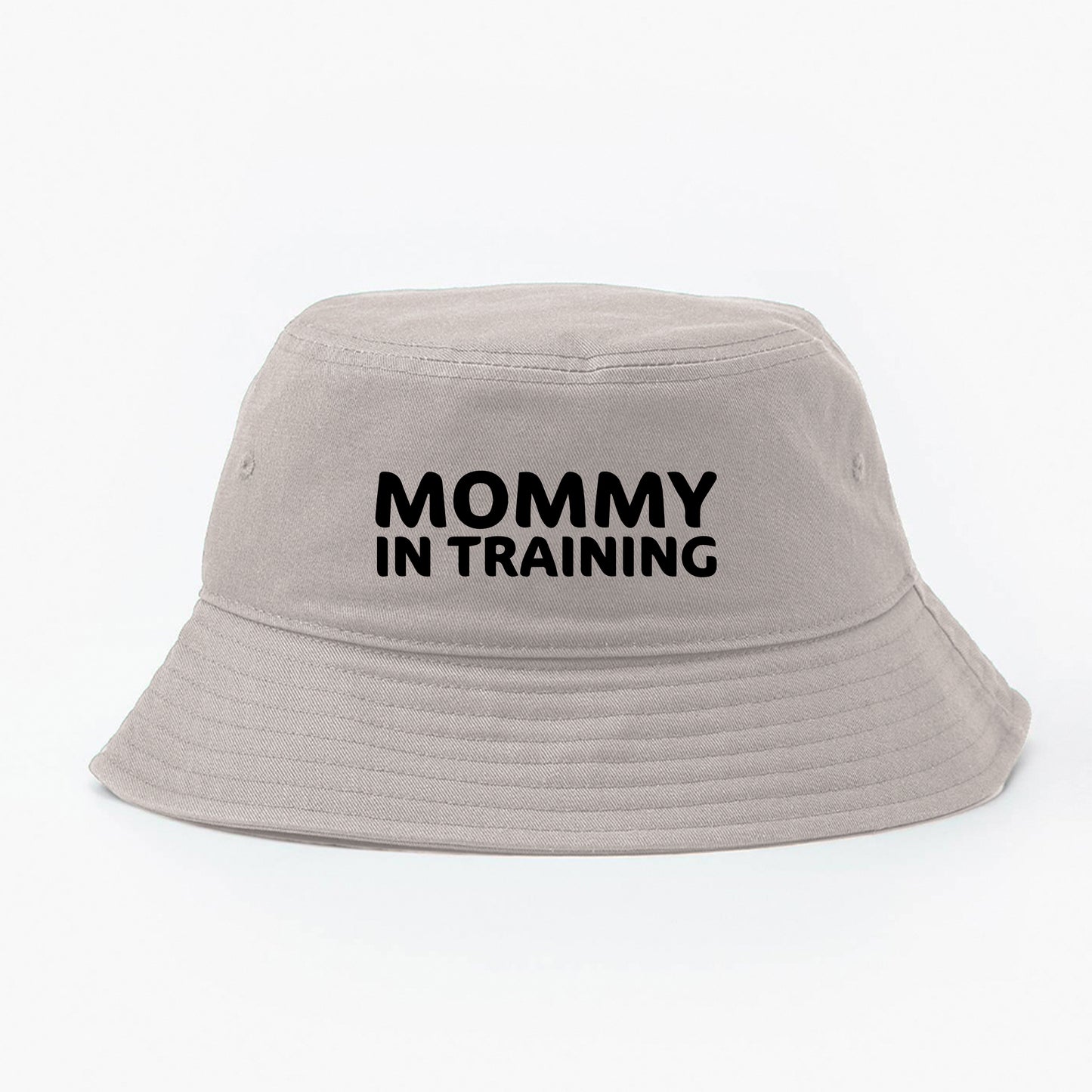 mommy in training black bucket hat