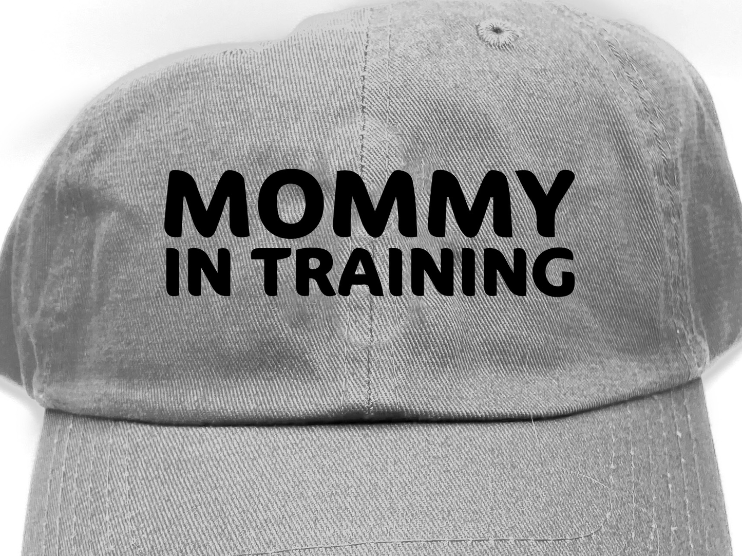 mommy in training black dad hat