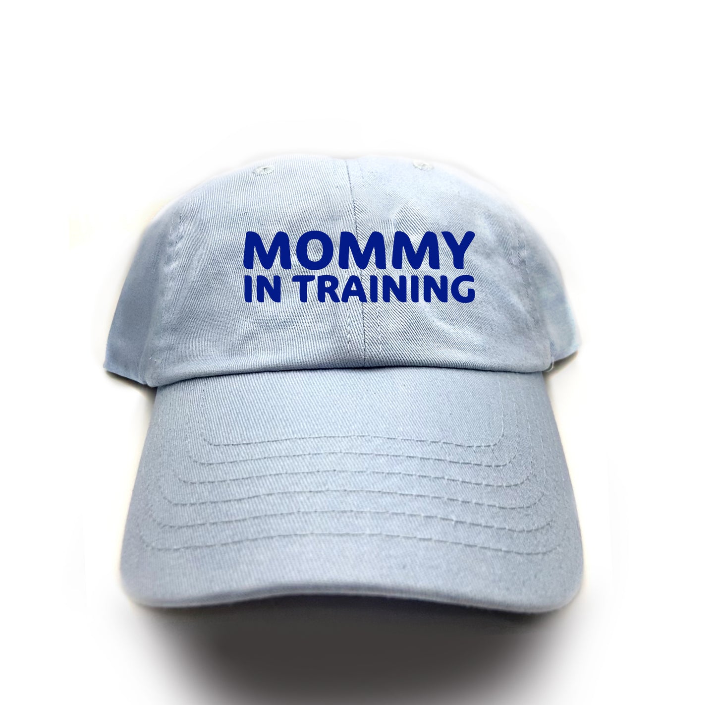 mommy in training blue dad hat