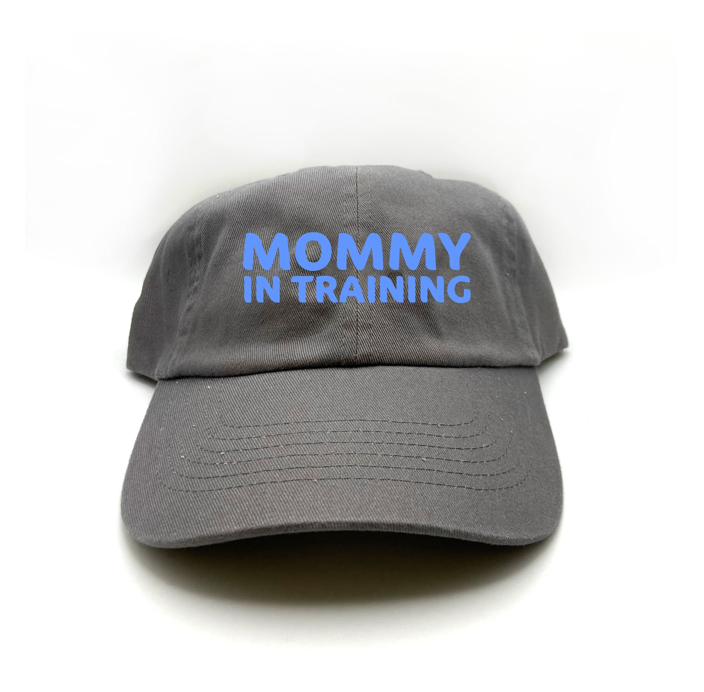 mommy in training light blue dad hat