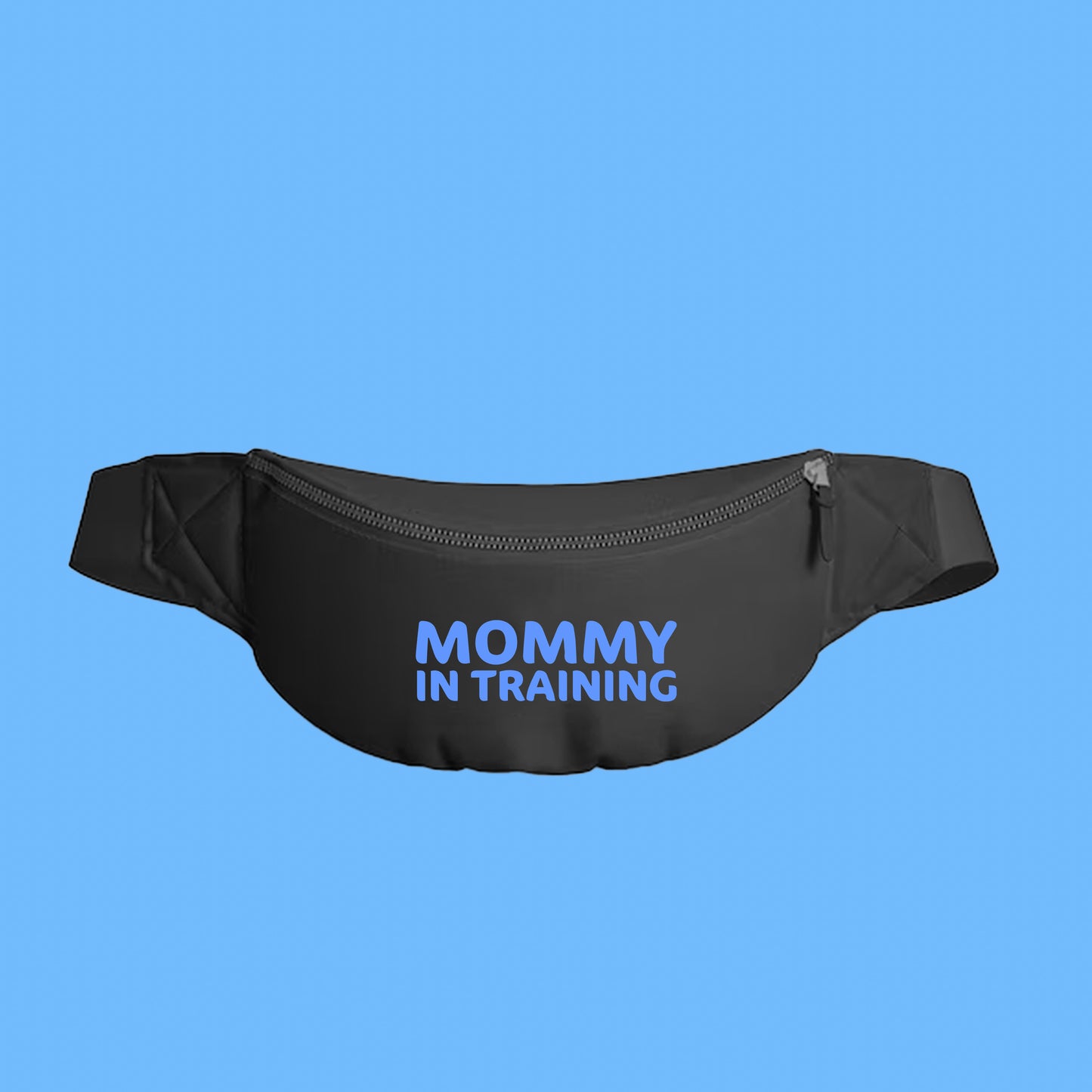 mommy in training light blue fanny pack