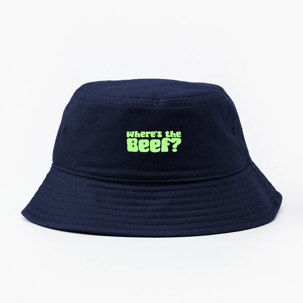 Where's the Beef? Green Bucket Hat