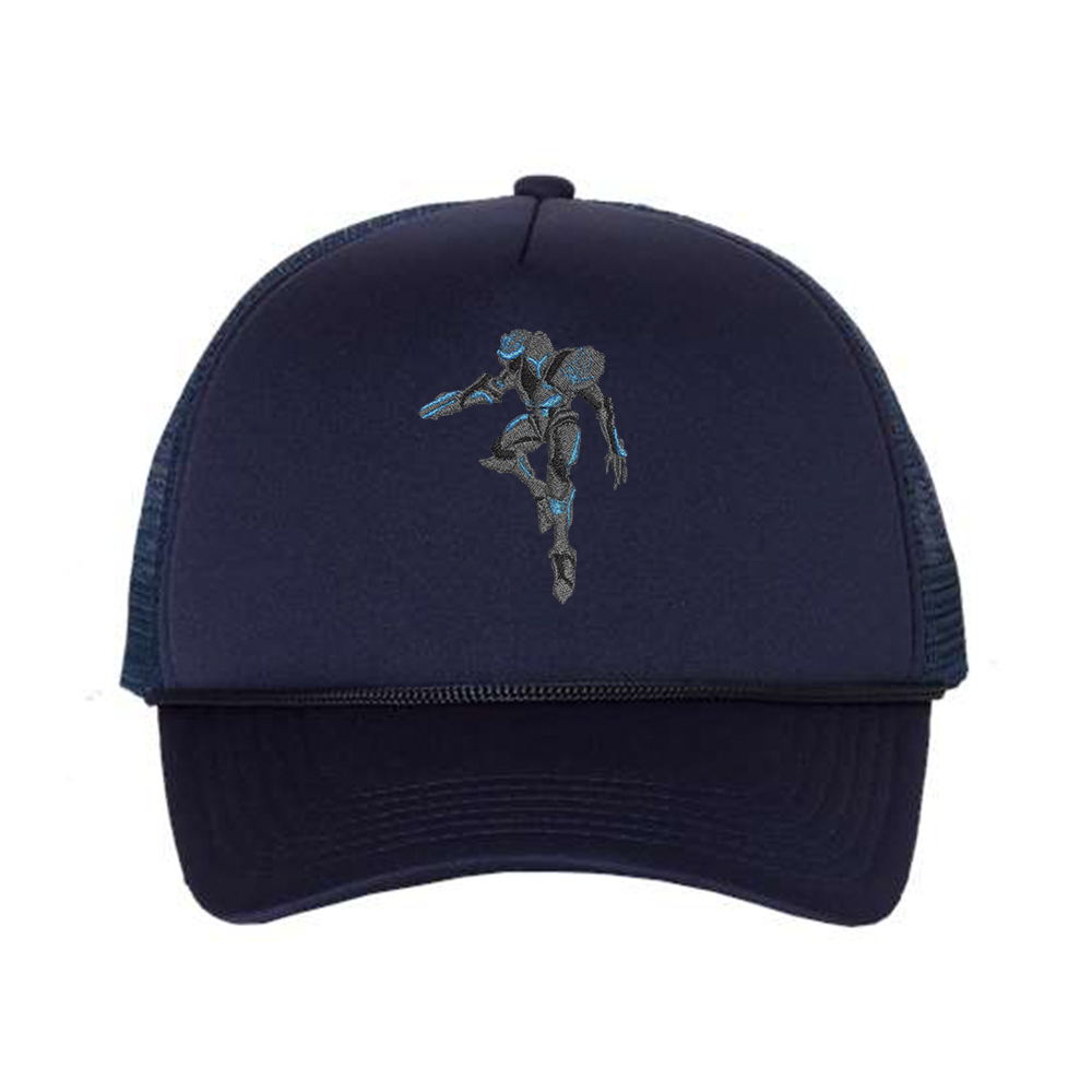 dark sammus foam trucker