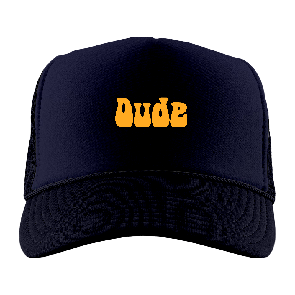 Dude Yellow Foam Trucker Hat