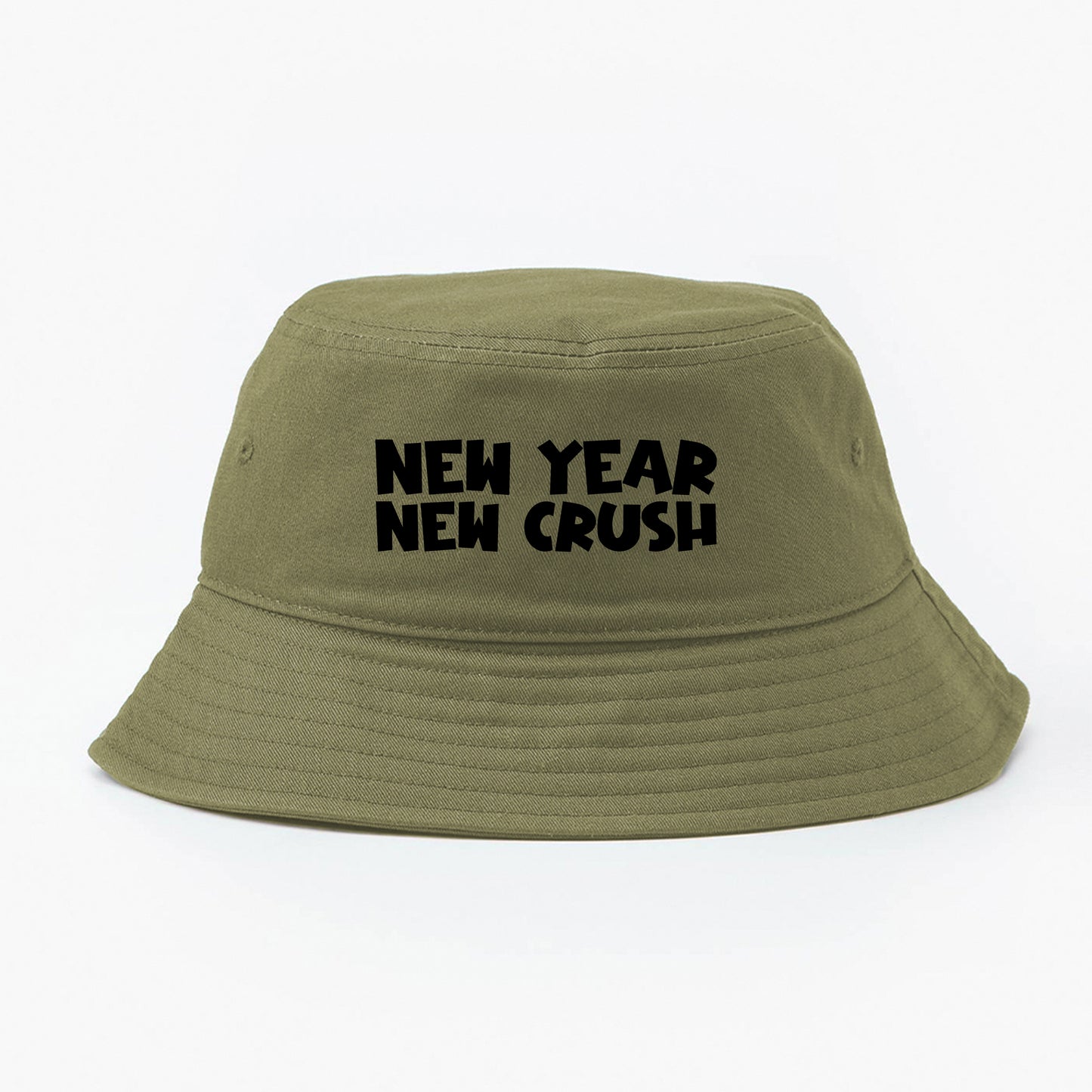 New Year New Crush Black Bucket Hat