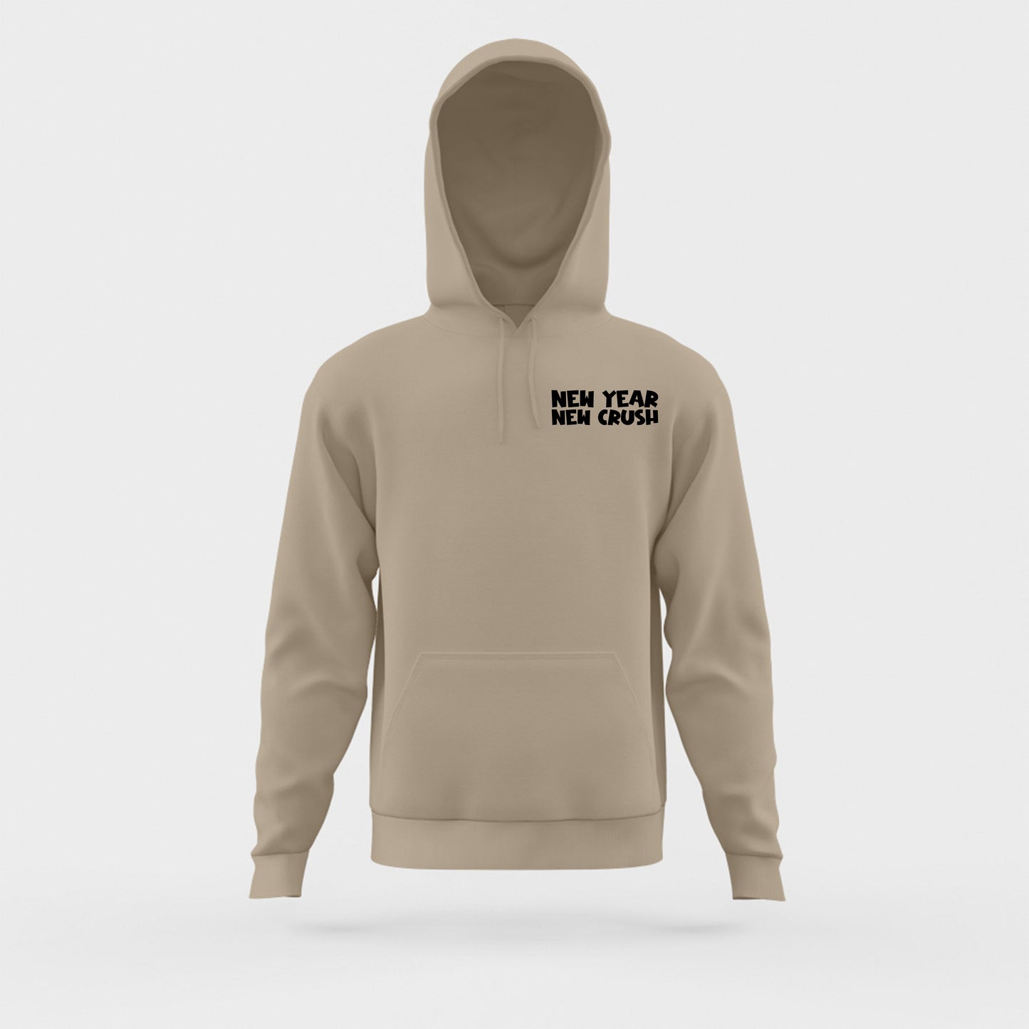 New Year New Crush Black Hoodie