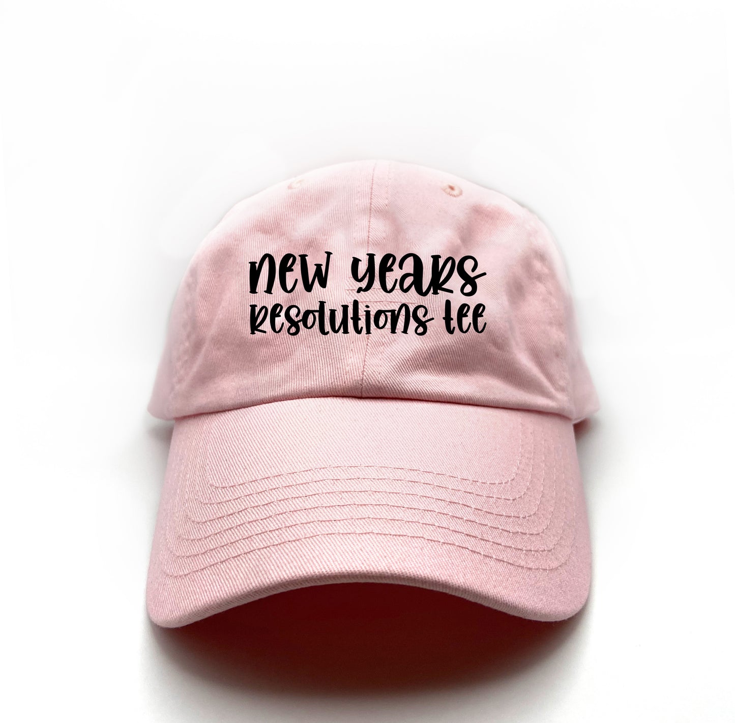 New Years Resolutions Tee Black Dad Hat