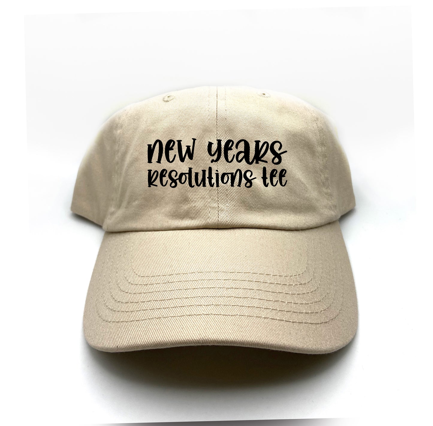 New Years Resolutions Tee Black Dad Hat
