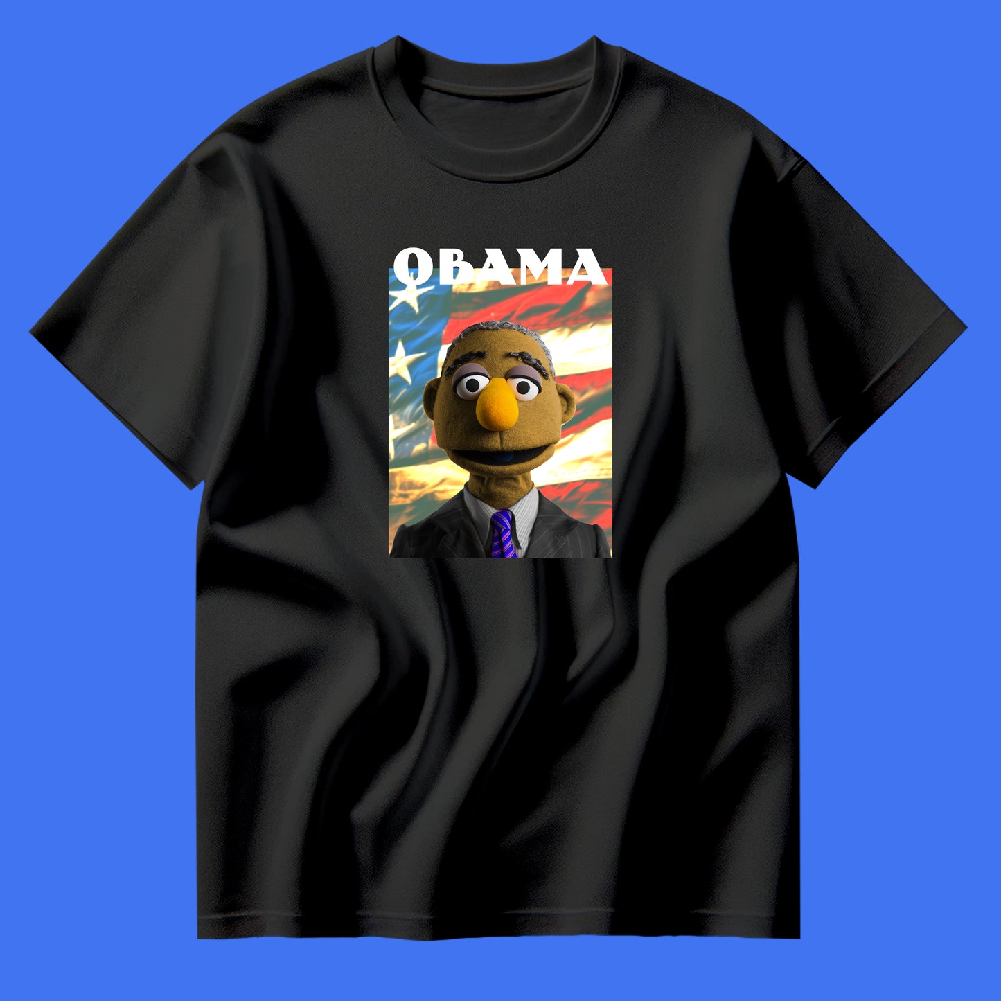 obama muppet flag tee shirt
