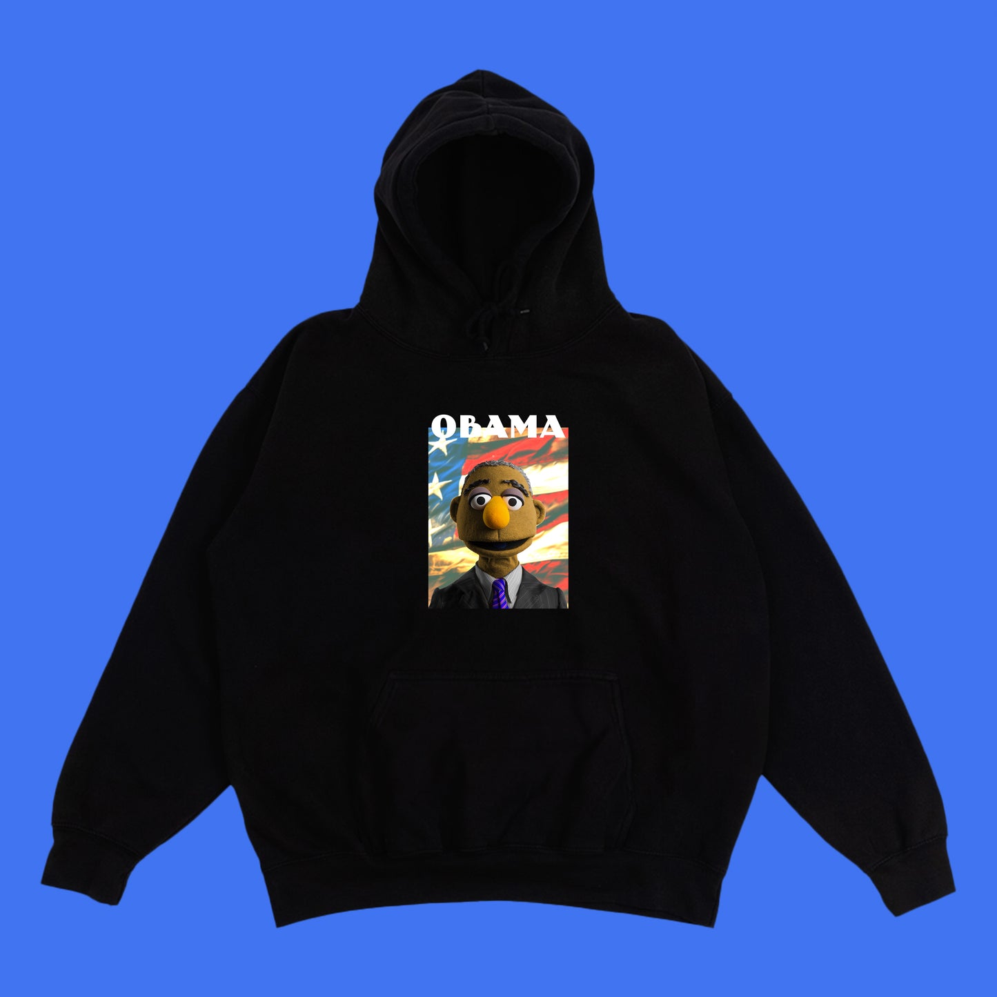obama muppet flag hoodie
