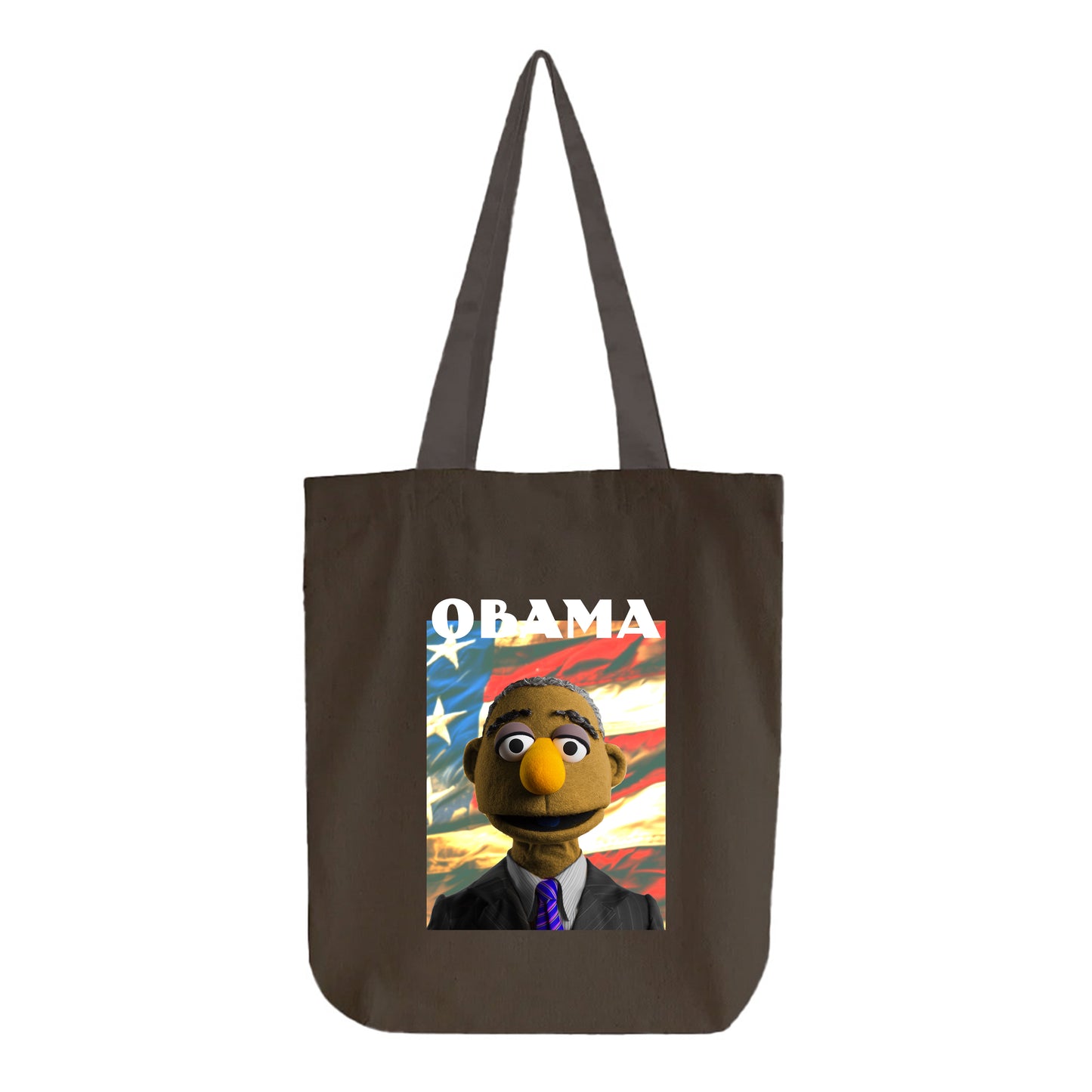 obama muppet flag tote bag