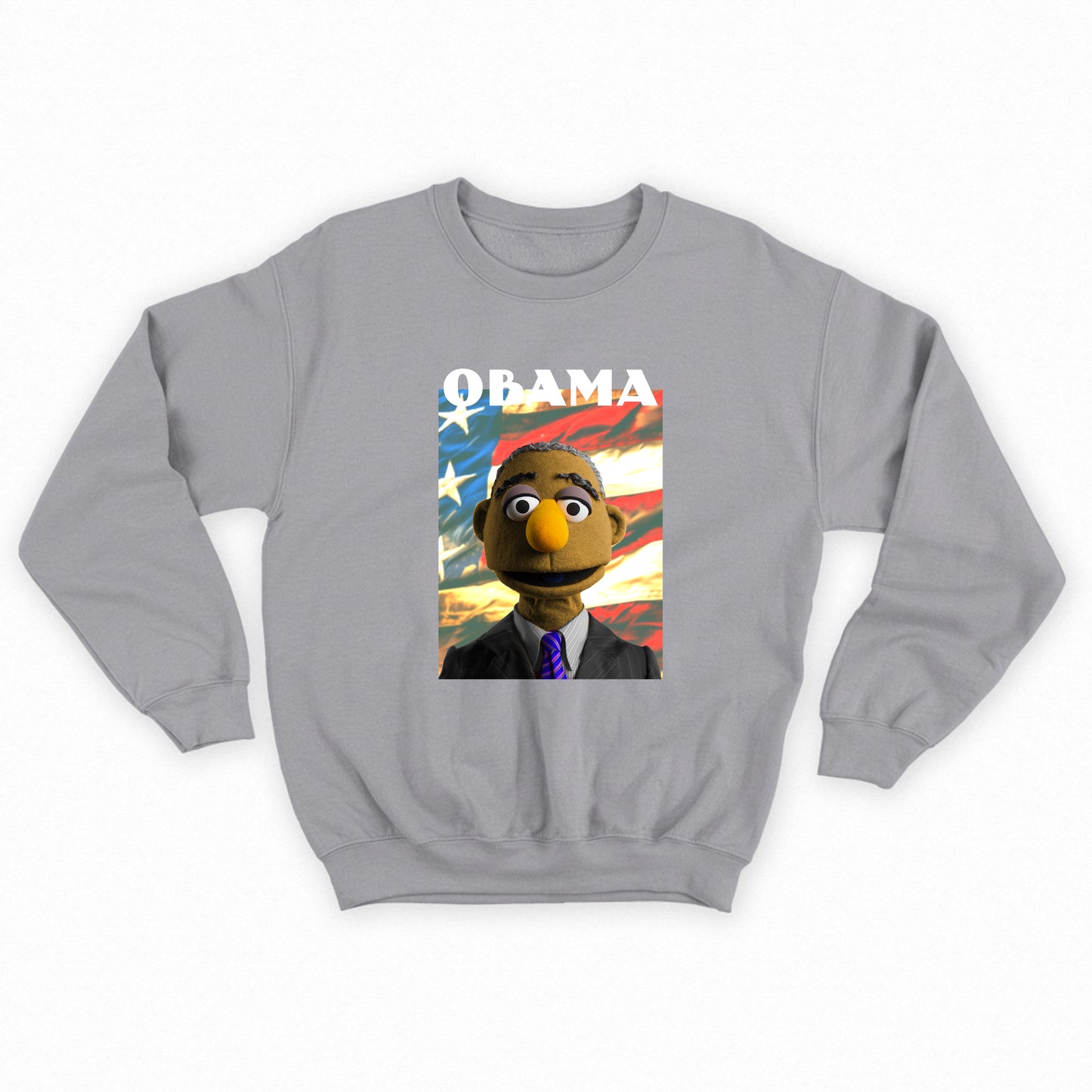 obama muppet flag sweatshirt