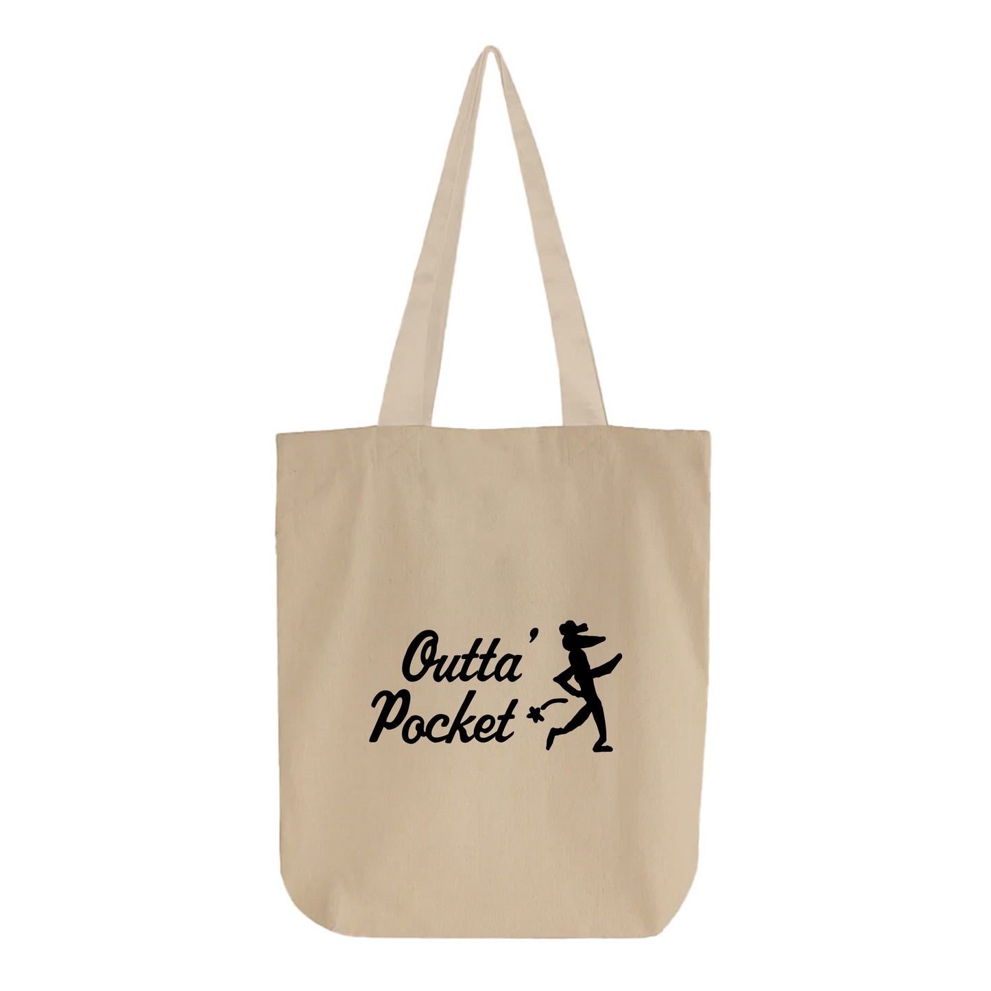 outta pocket main logo tote bag
