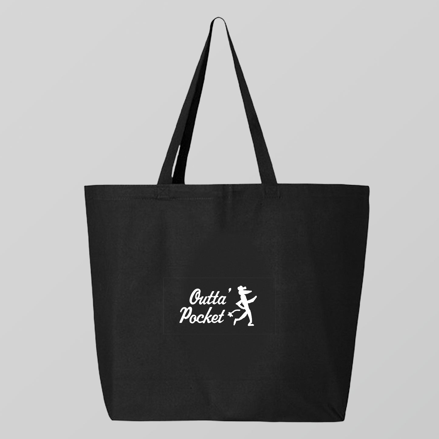 outta pocket main logo tote bag