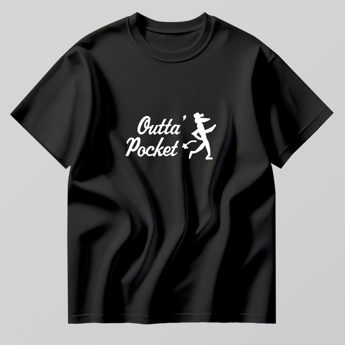 outta pocket main logo tee shirt