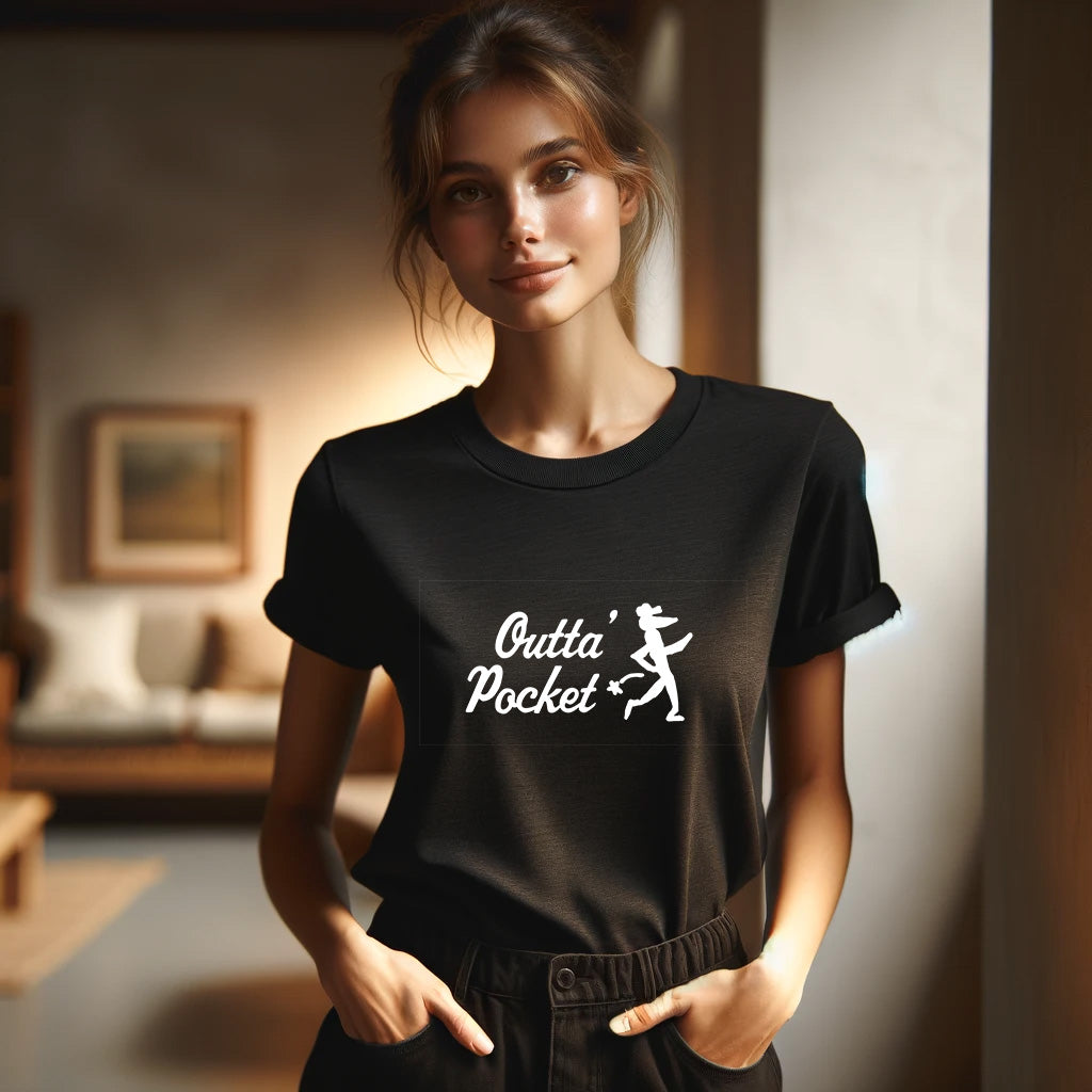 outta pocket main logo tee shirt