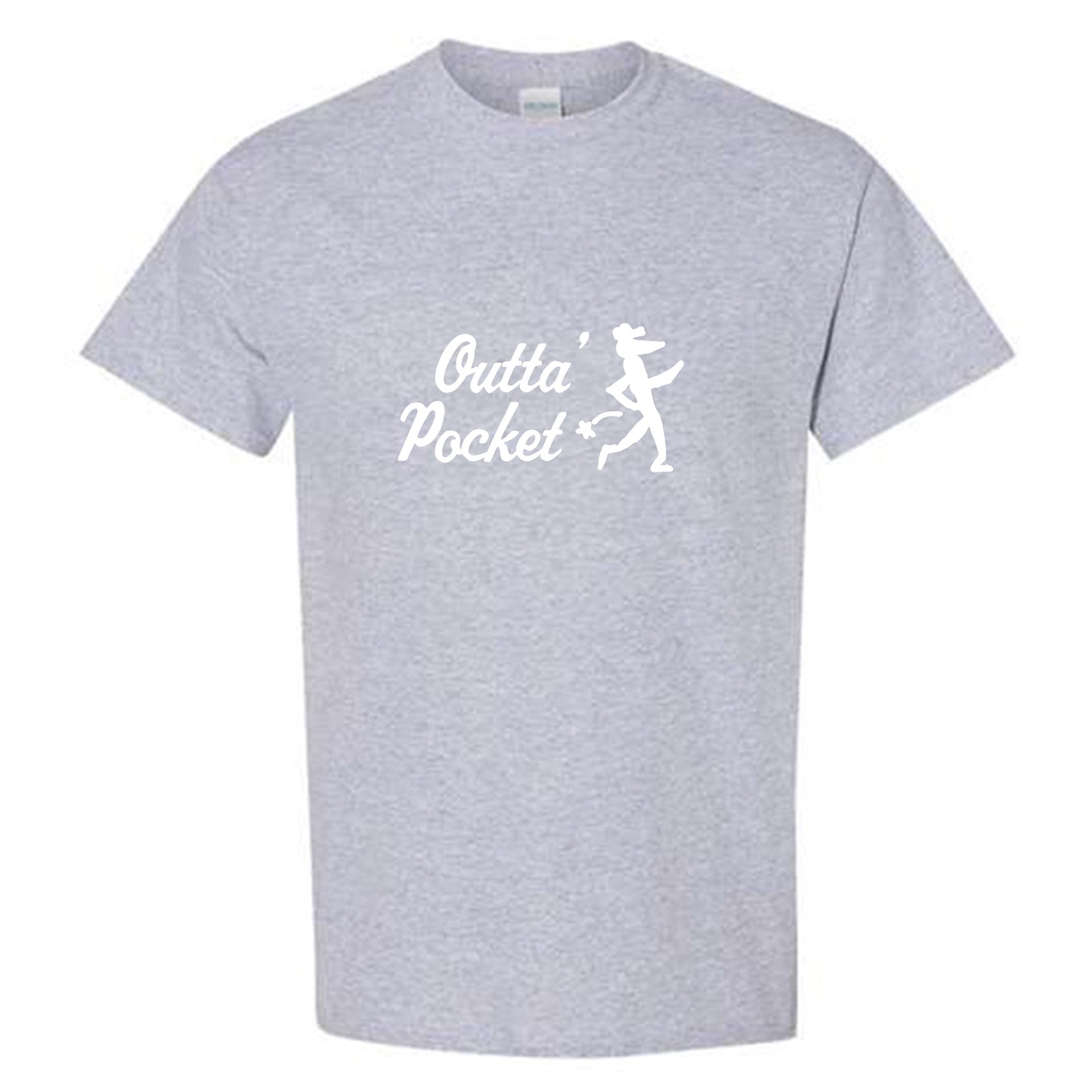 outta pocket main logo tee shirt