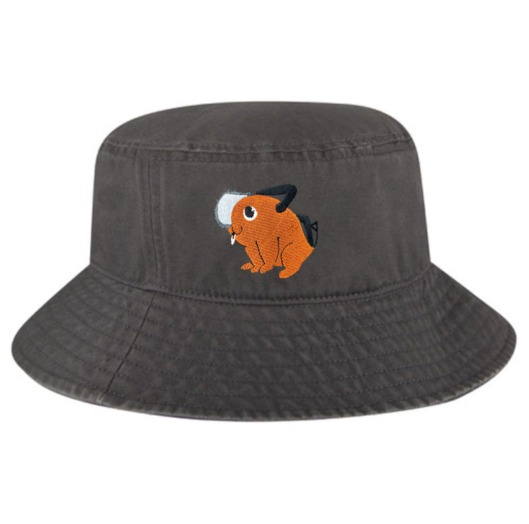 poochita chainsaw man bucket hat