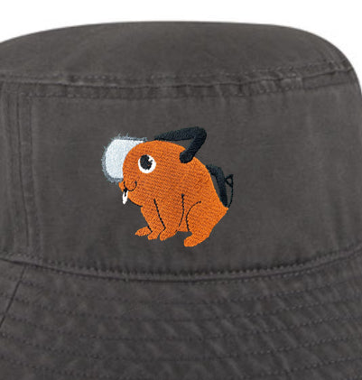 poochita chainsaw man bucket hat