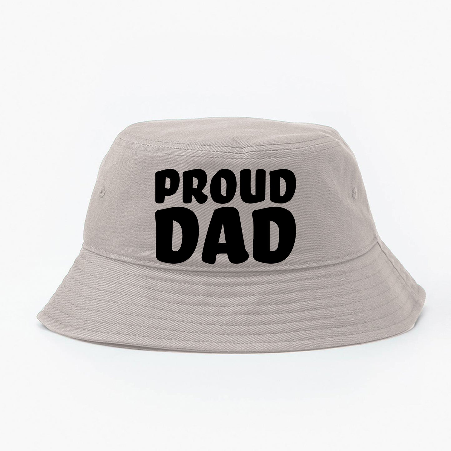 Proud Dad Black Bucket Hat