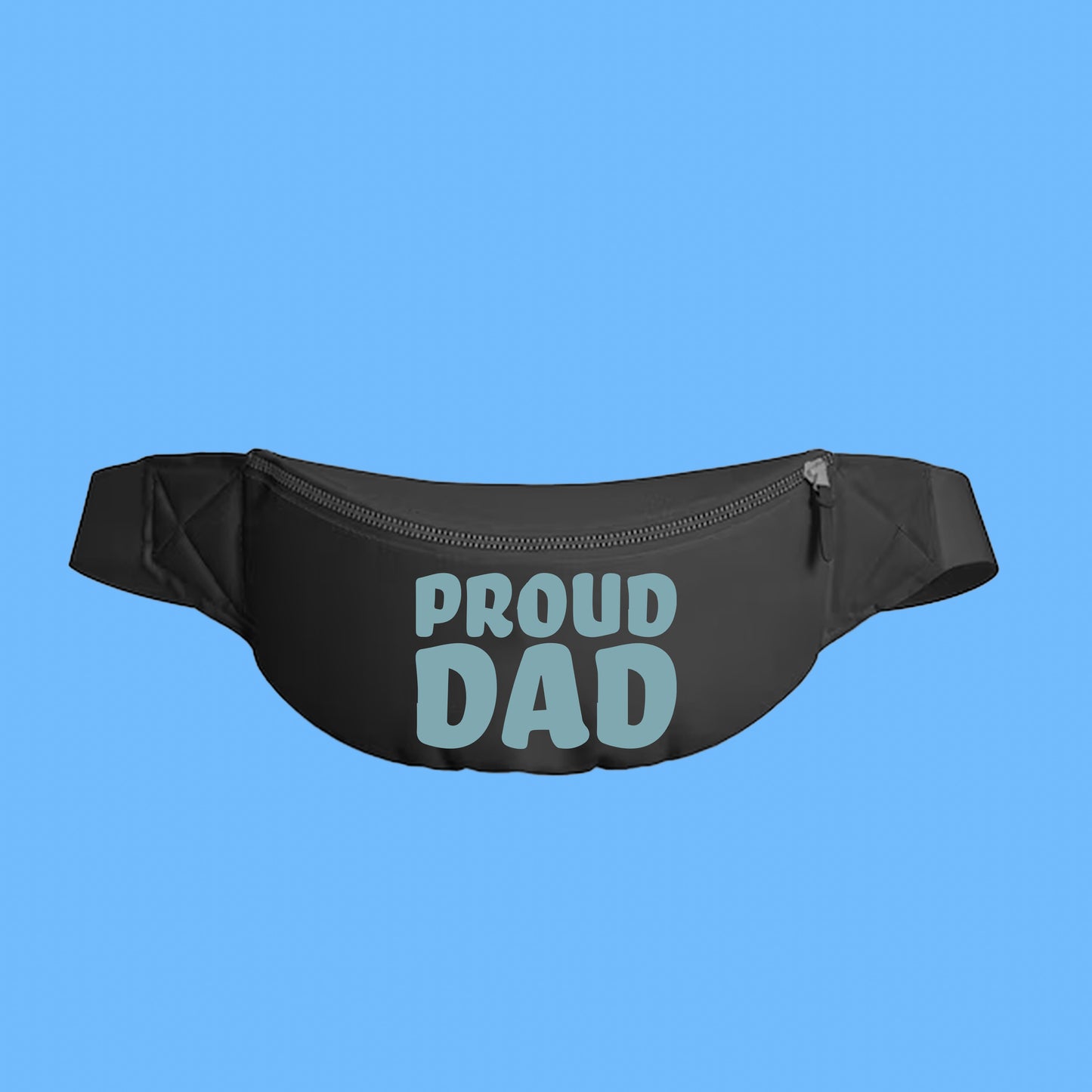 Proud Dad Blue Gray Fanny Pack