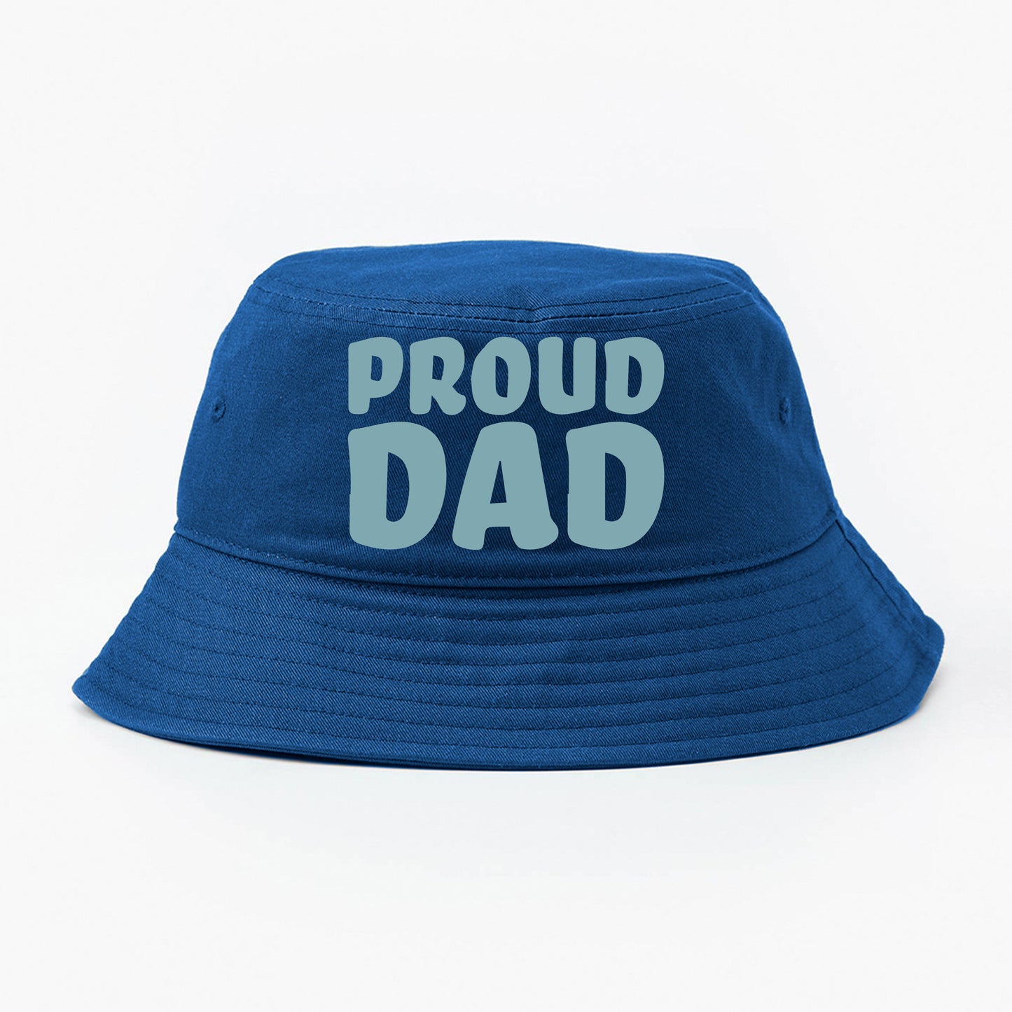 Proud Dad Blue Gray Bucket Hat
