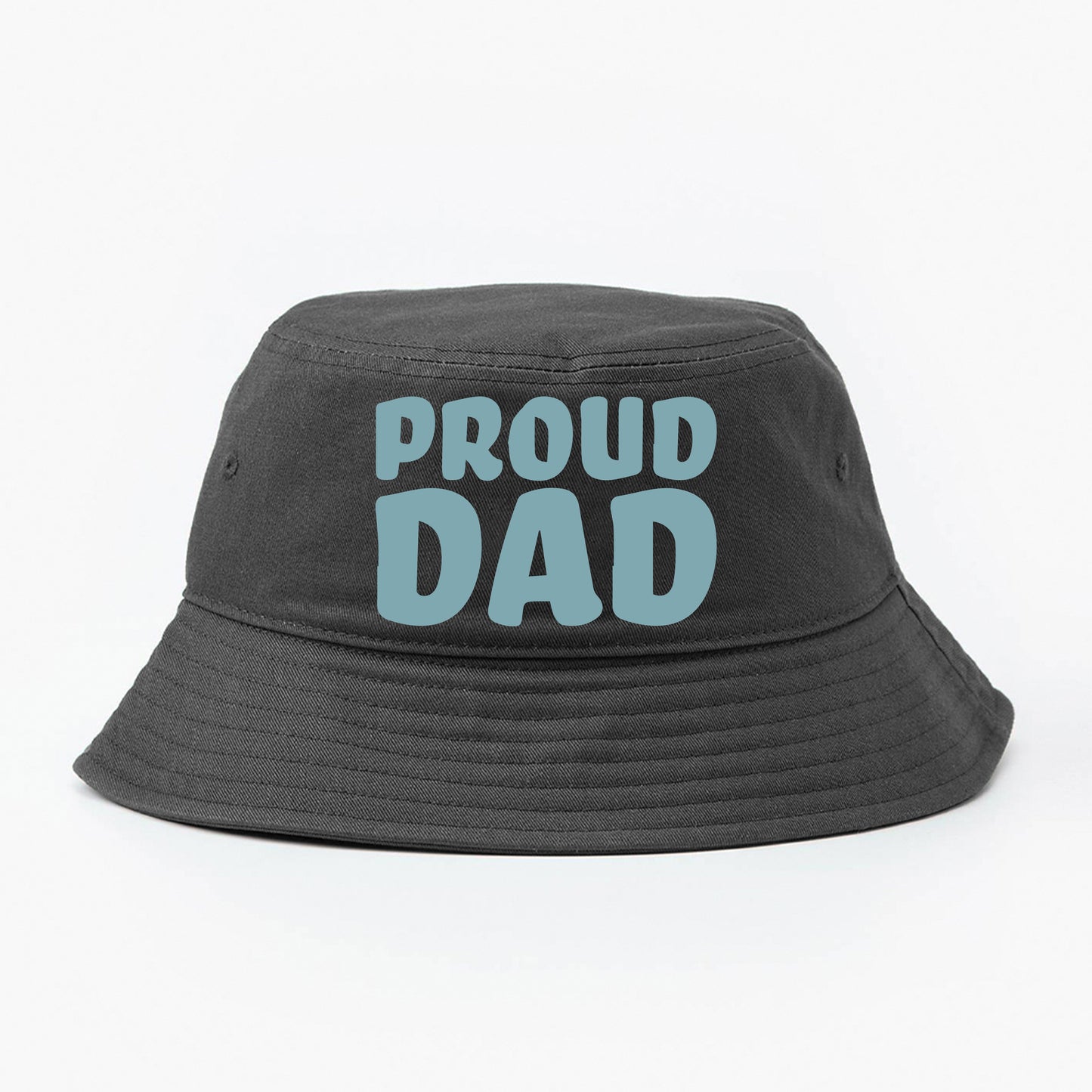 Proud Dad Blue Gray Bucket Hat